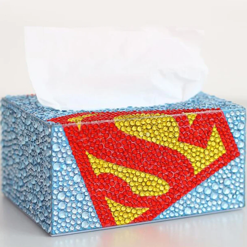 14.5X7.3X10.5CM DIY Plum blossom Special shape Diamond painting tissue box storage box jewelry box diamond embroidery cross stitch home decor - Цвет: 14.5X7.3X10.5CM