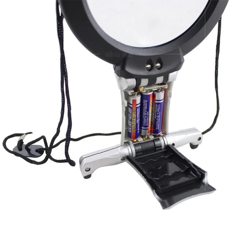 Reading newspapers for the elderly at home with hanging magnifier and reading books with multi-functional magnifier