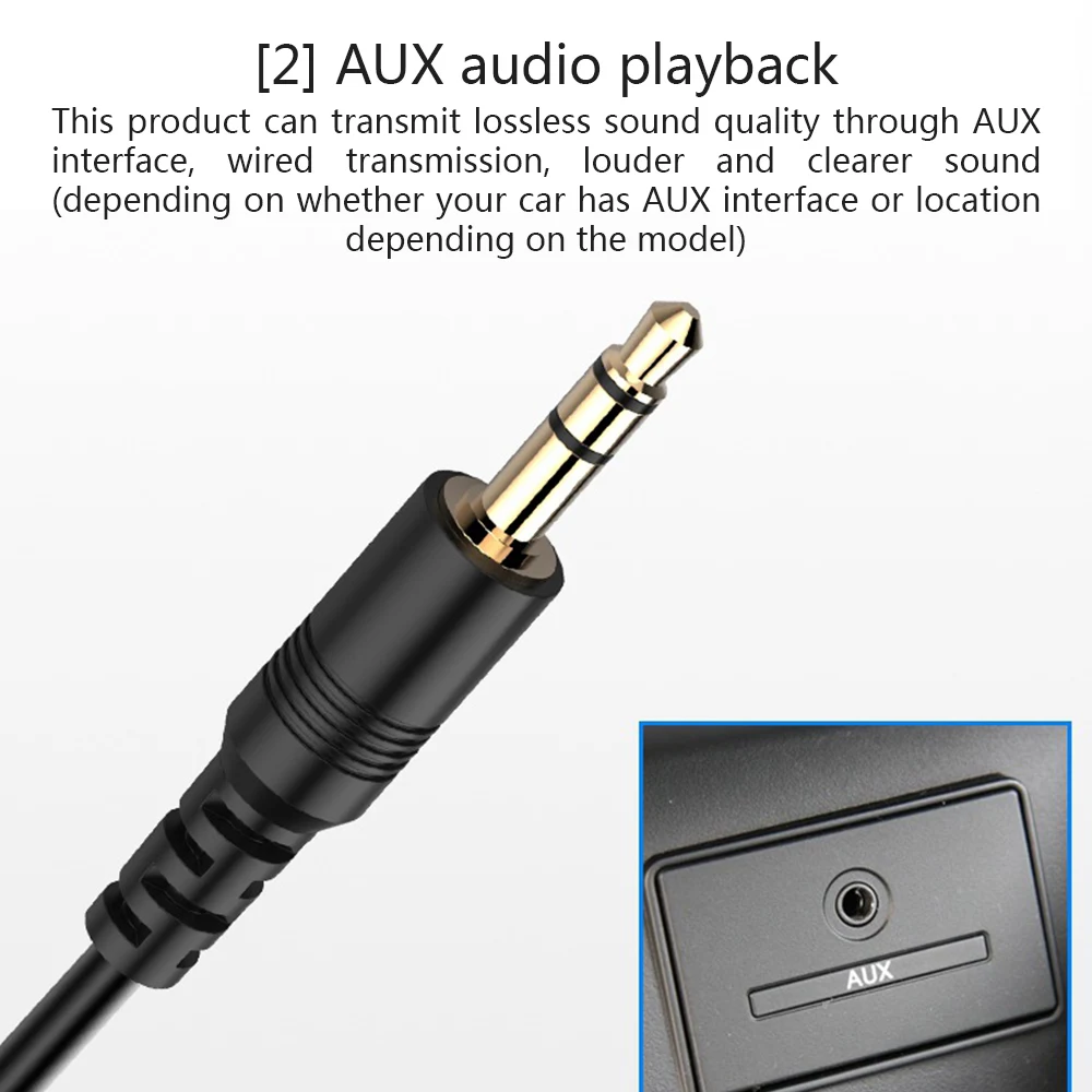 Автомобильный Bluetooth AUX аудио воспроизведение громкой связи Автомобильный 3,5 мм разъем аудио MP3-плеер с TF слотом беспроводной fm-передатчик Авто USB адаптер