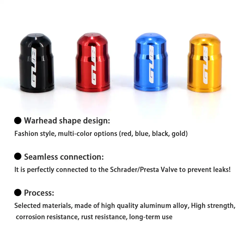 2pcs Bicycle Tire Valve Aluminum Cap Ultralight Mountain Road Bike Tyre Cap