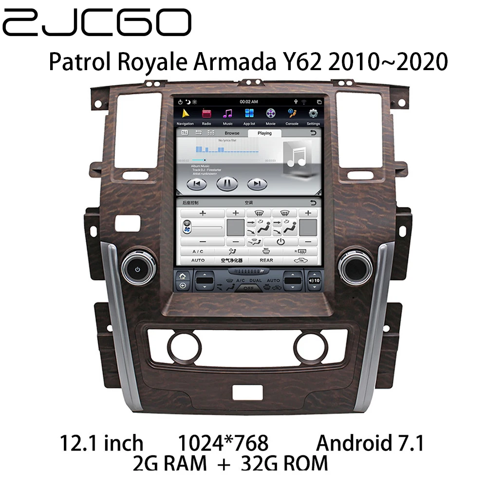 Car Multimedia Player Stereo GPS DVD Radio Navigation NAVI Android Screen for Nissan Patrol Royale Armada Y62 2010~2020