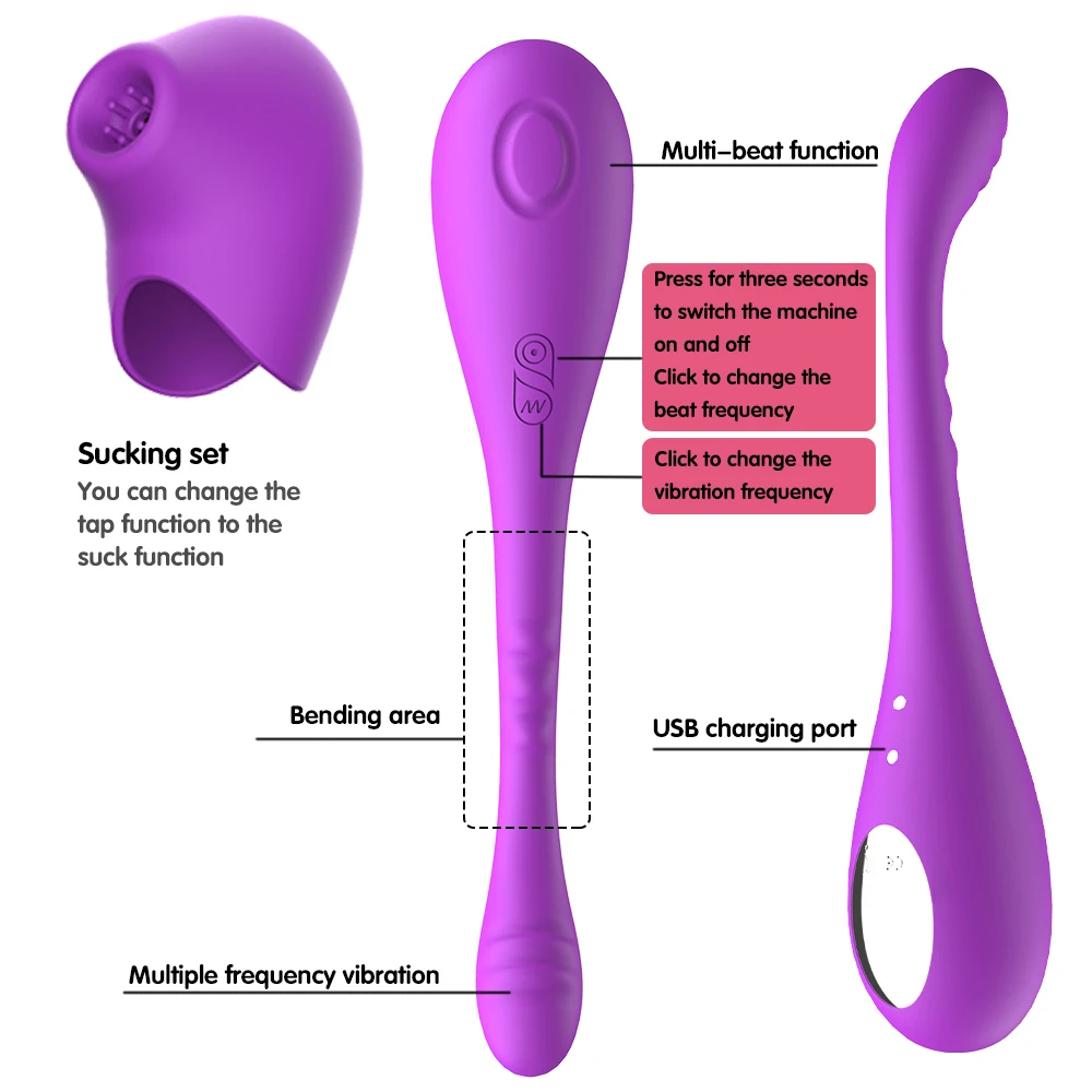 Sucking Licking Clitoris Vibrator Sex Toys for Woman Adult Oral Sex Blowjob Orgasm Vaginal Anal Dildo Masturbator Toys for Adult (3)