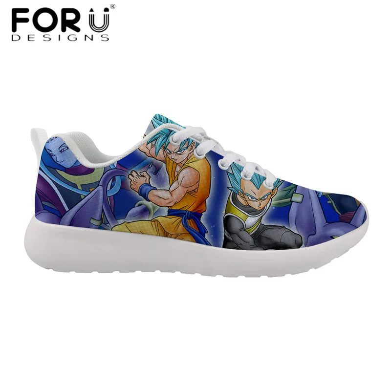 HMA349Z42 FORUDESIGNS/повседневная мужская обувь; Лидер продаж; аниме Dragon Ball Z; Супер Кроссовки для мальчиков-подростков; классические дышащие туфли на плоской подошве со шнуровкой; Zapatos - Цвет: HMA349Z42
