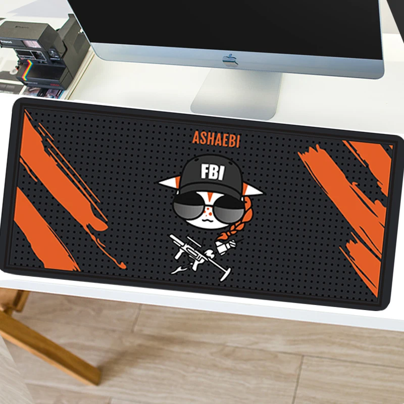 Tappetino Per Mouse Da Gioco Grande 900X400Mm Xxl Rainbow Six Siege Computer Mousepad Tappetini Per Tastiera Antiscivolo In Gomma Naturale Per Pc Desk