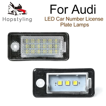 

2Pcs Error Free LED License Number Plate Light Lamp Audi A4 B6 B7 S4 RS4 A6 C6 4F RS6 A3 8P A5 8F A8 S8 Q7 4L Plus/vant