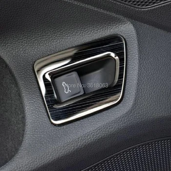 

For VW Volkswagen Passat B8 2017-2019 Stainless Steel Trunk Door Lock Switch Sticker Lock Cover Trim Car Styling Inner Accessory