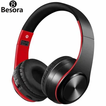

HIFI Stereo Earphones BluetoothHeadphone Music Headset FM and Support SD Card with Mic for Mobile