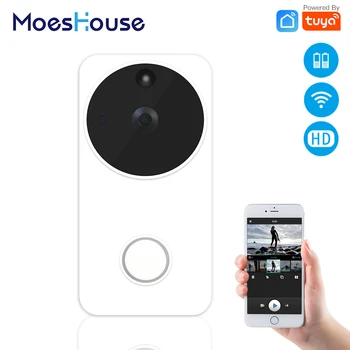 

Tuya Smart Life Wireless Smart Video Doorbell Camera Full HD PIR Motion Detection Night Vision Camera