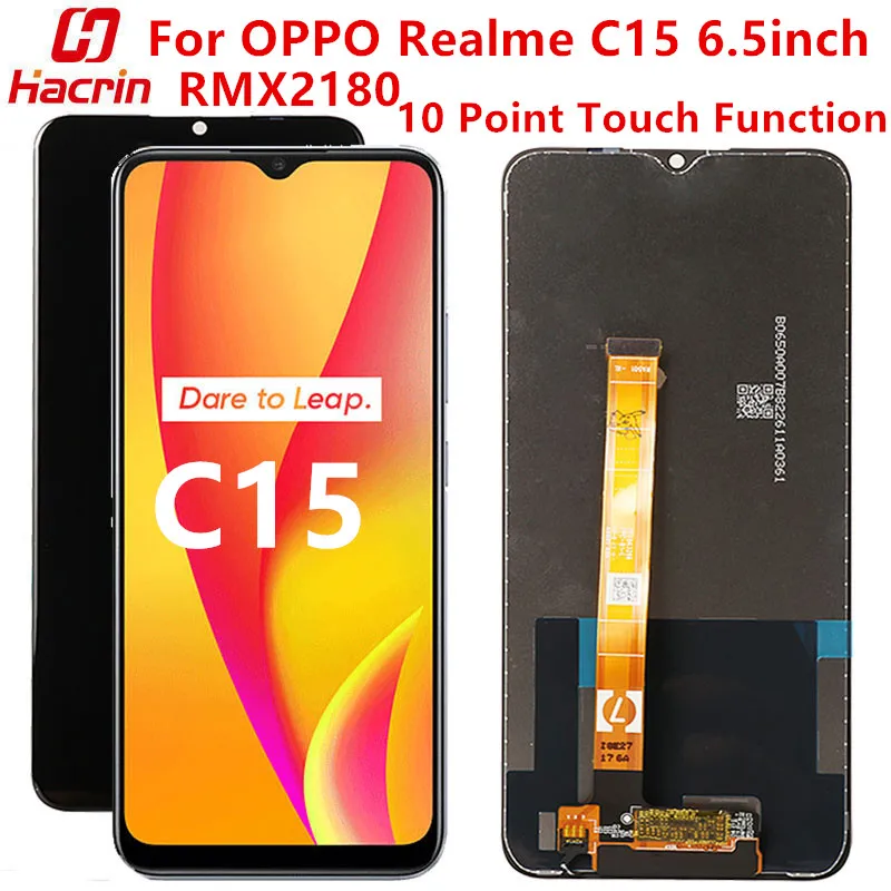 ЖК-экран для OPPO Realme C15 сменный сенсорный экран с 10-точечным касанием C 15 RMX2180 |