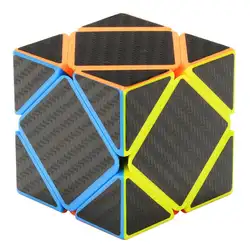 Наклейка из углеродного волокна 2x2x2 Megaminx косой пирамиды магический куб скоростная головоломка куб Развивающие игрушки