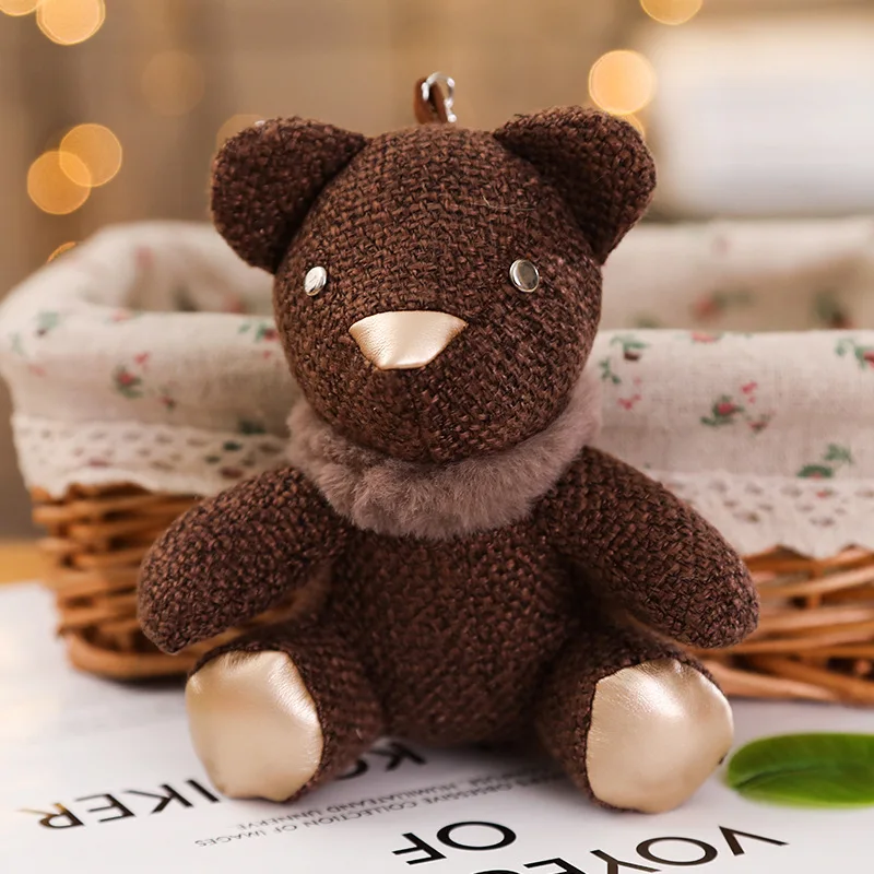 1 шт. мини 15 см маленький медведь плюшевая игрушка Kawaii Кролик брелок игрушка плюшевые игрушечные Слоны дамская сумка маленькая подвеска Детский Рождественский подарок - Цвет: O