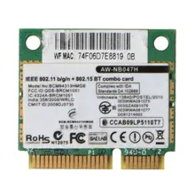 Беспроводной адаптер для карт для Broadcom Bcm94313HMGB AW-NB047H BCM4313 Половина мини Pci-e Wifi сетевая карта с Bluetooth4.0