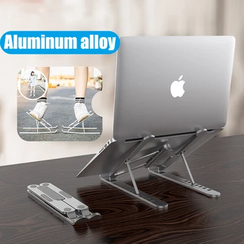 

Miracare Adjustable Foldable Laptop Stand Non-slip Aluminium Alloy Notebook Holder Laptop Stand For Macbook Pro Air iPad Pro