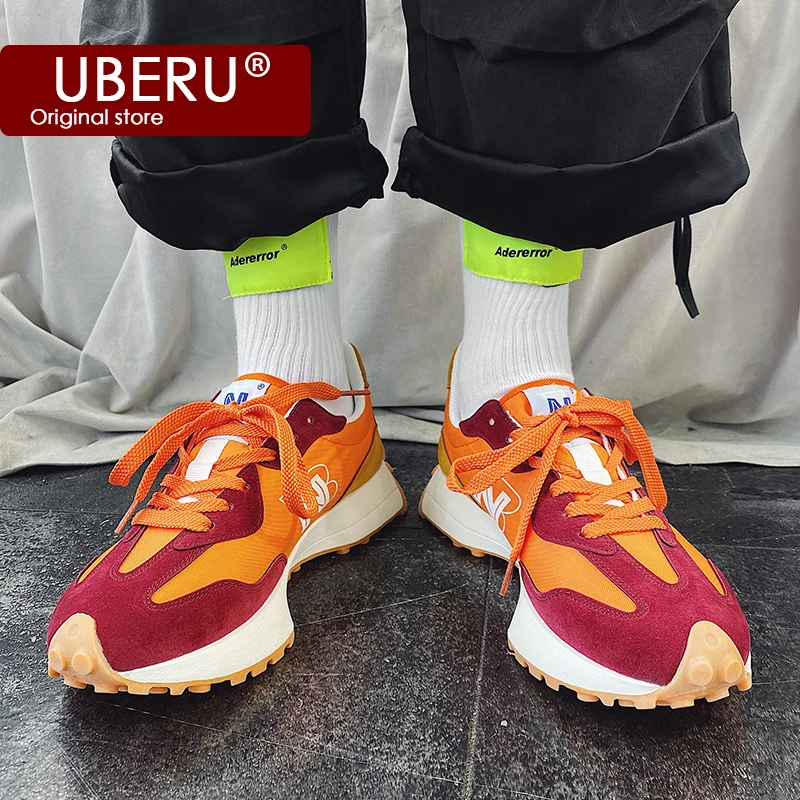 

2020spring and summer new N-shaped sports shoes color matching couple sports running shoes 327 Forrest casual men and womenshoes