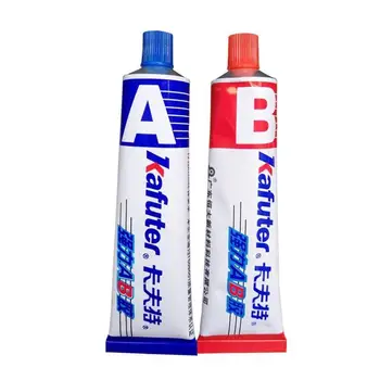 

2Pcs Strong Adhesive Gel Industrial Heat Resistance Cold Weld Metal Repair Paste A&B Adhesive Gel