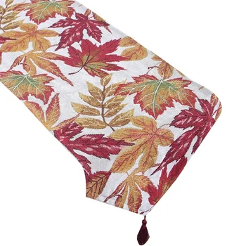 

Fall Table Runner,Holiday Table Runners , Harvest Maple Leaf Table Runner for Autumn,Thanksgiving (13X70 Inch)