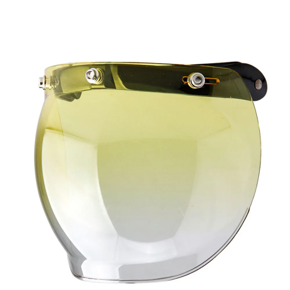 Универсальный Флип-объектив пузырьковый козырек маска для лица для Biltwell винтажный мотоциклетный шлем в стиле ретро мотошлем шлем - Цвет: As Shown