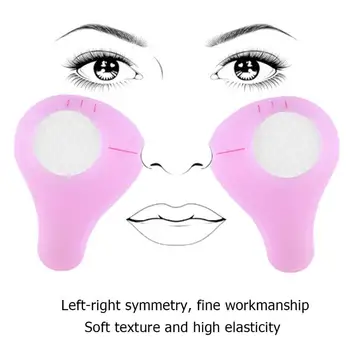 

1pc Professional Face Blusher Card Lightness and Portability No Space Occupy Cheek Rouge Aid Plate Stencil Template Random
