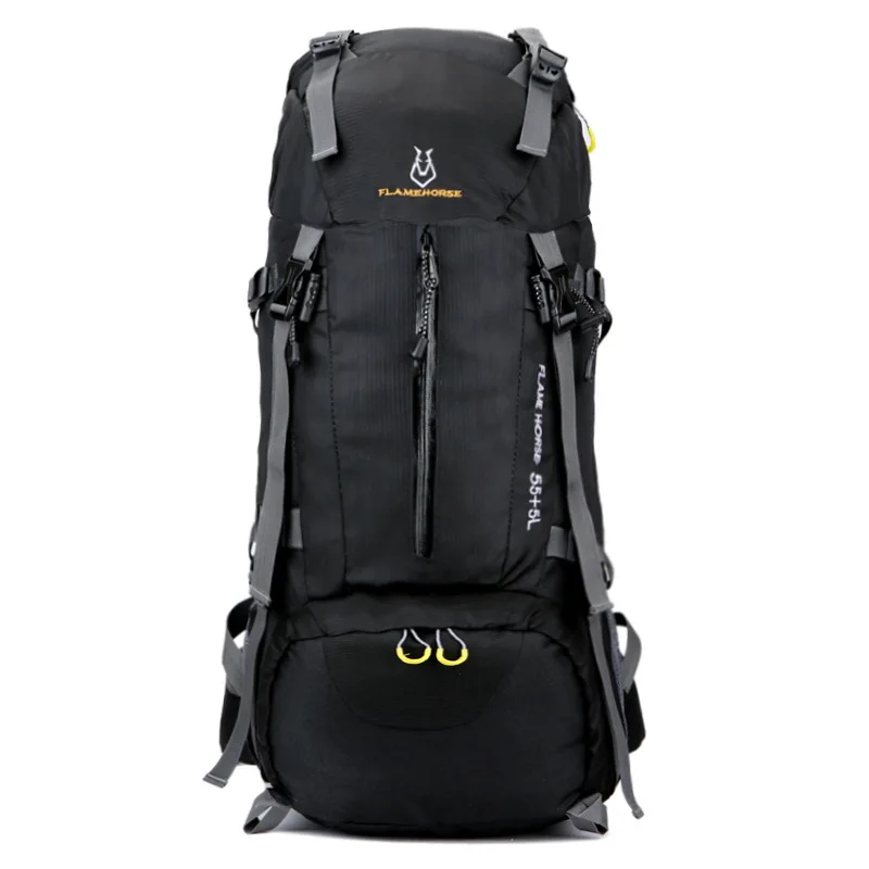 

Outdoor climbing bag double shoulder men's and women's 60L large capacity backpack nylon waterproof travel bag