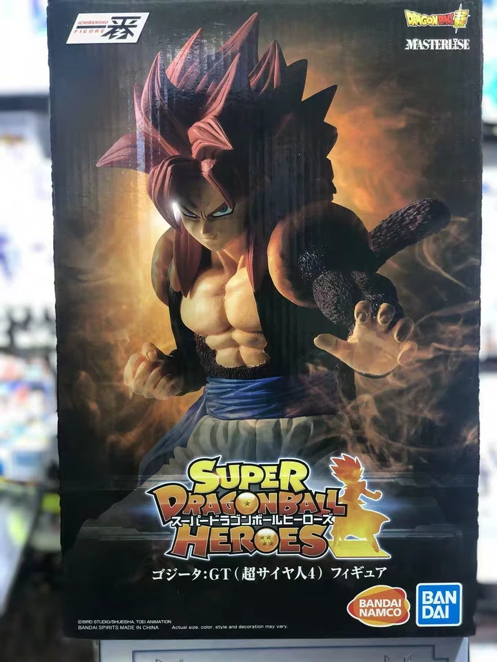 

WSTXBD Banpresto SUPER DragonBall HEROES Masterlise Fighting SSJ4 Gogeta Figure Figurals Brinquedos
