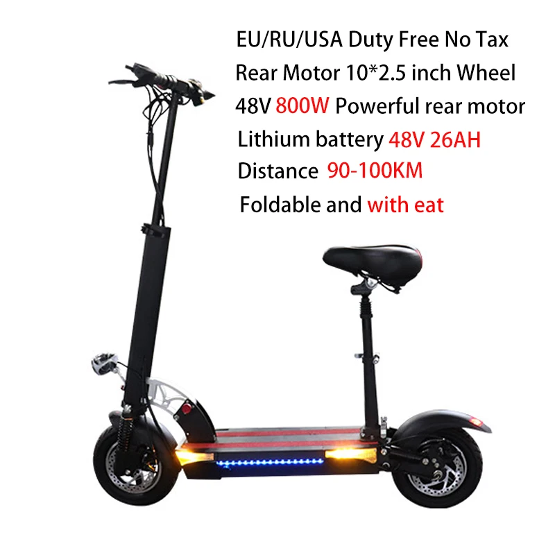 B 800W 48V 26AH 48V800W электрический скутер с батареей samsung 36A 144 км двигатель Patinete Электрический Adulto складной электрический скейтборд - Цвет: B 800W 48V 26AH