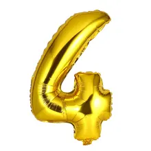 OCDAY золотые цифровые Свадебные украшения для дня рождения цифры фольги воздушные гелиевые шары вечерние надувные игрушки