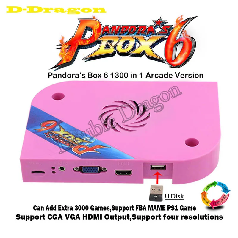 Pandora Box 6 1300/1660 в 1 DX 3000 CRT CGA выход аркадная версия мульти игровая печатная плата для