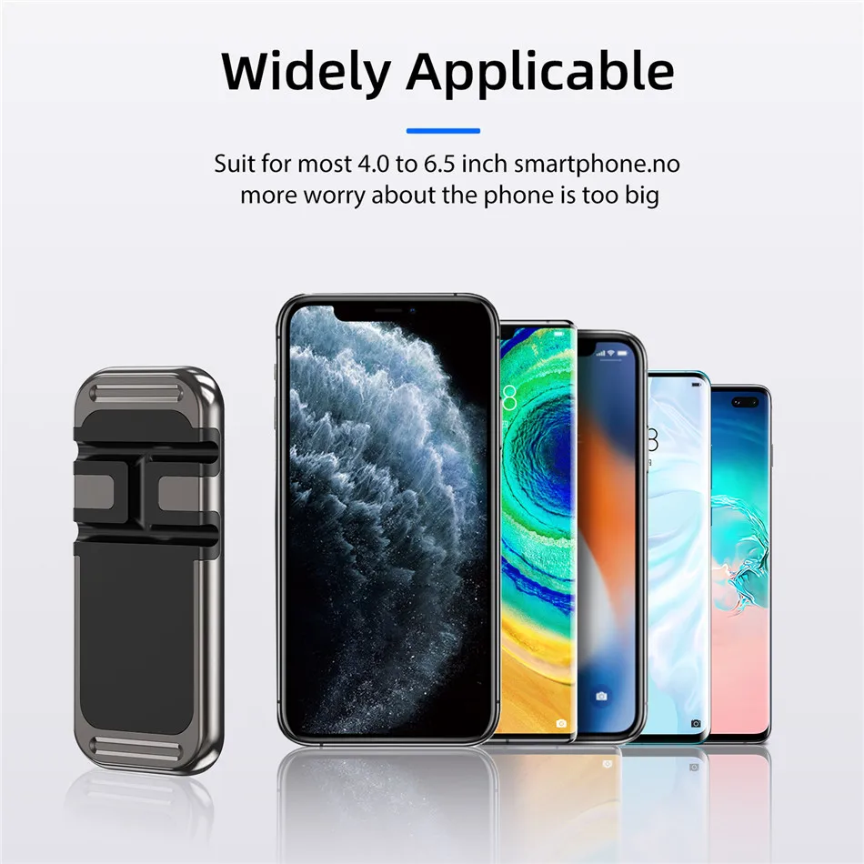 mobile holder for hand USLION Magnetic Car Phone Holder Universal Alloy Stand For Huawei Mate 40 Wire Clip Magnetic Bracket For iPhone 12 11 Car Mount phone holder for car cup holder