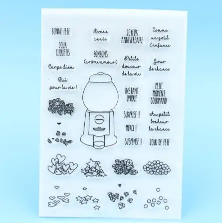 Французский прозрачный значок для DIY Скрапбукинг/изготовление карт C109 - Цвет: 17