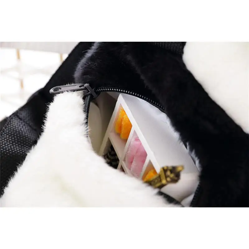 Creative Panda Backpack Stuffed Animal Bag Girls Boys Plush Adjustable Schoolbags Kindergarten Plush Backpack Toys Children Gift