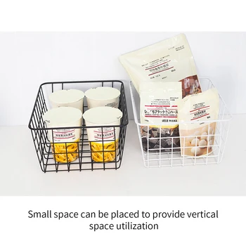 

Household Iron Storage Basket Detachable Simple Hollow Living Room Desktop Snack Basket Kitchen Bathroom Storage Basket HOT