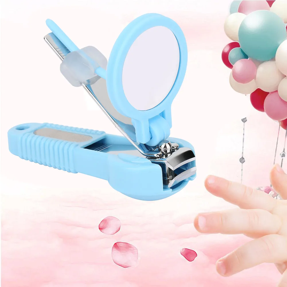 New Magnifying glass Safety Nail Clippers Scissors Cutter For Newborn Baby Convenient Daily Shell Shear Manicure Tool | Мать и ребенок
