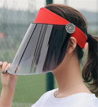 

New Sun Hat Anti-ultraviolet Female Outdoor Cycling Empty Top Caps Ladies Riding Cover Face Caps Summer Autumn Sun-shield Hats