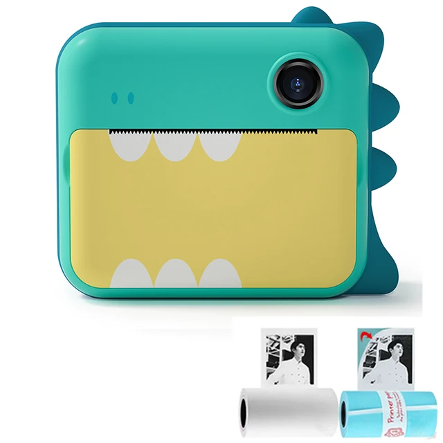 Kids Instant Camera Children Print Camera For Kids 1080P Video Photo Digital Camera With Print Paper Birthday Gift For Girls Boy 6
