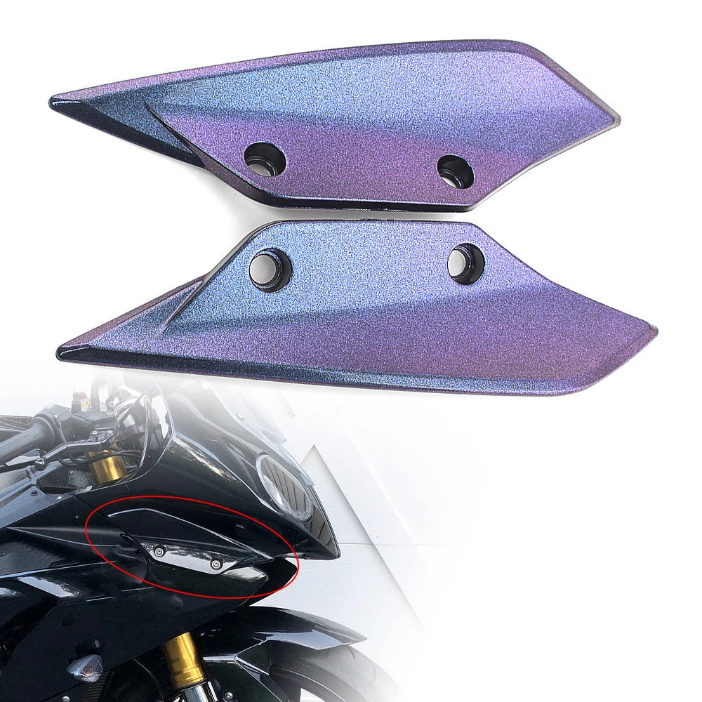 Motorcycle Purple Discolor Fairing Trim For BMW 09-14 S1000RR S1000 RR HP4 Front Spoiler Winglets Deflector Cover Panel | Автомобили и