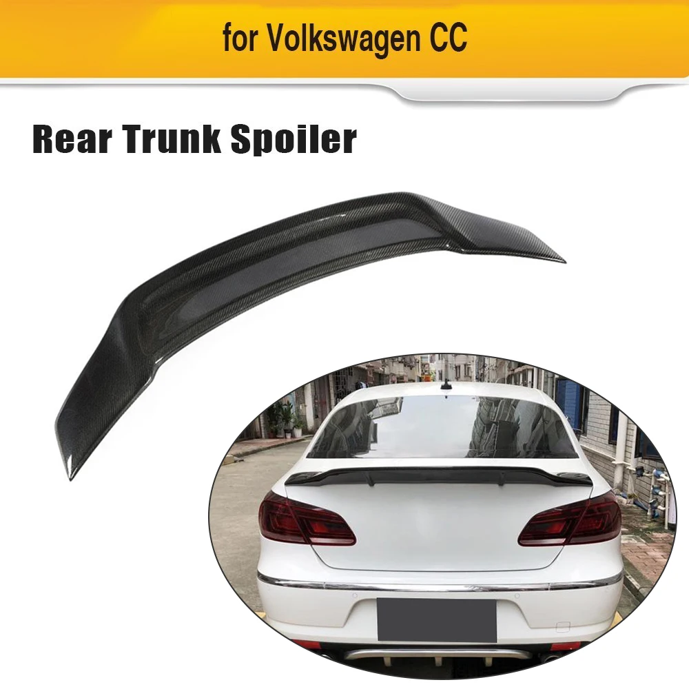 Задний спойлер багажника автомобиля для Volkswagen CC 2009- спойлер заднего крыла из углеродного волокна