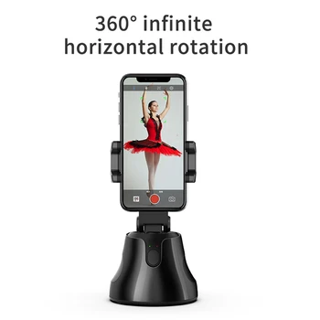 

Portable All-In-One Smart Selfie Stick 360° Rotation Auto Face Tracking Stand For Vlog Shooting Cell Phone Mount