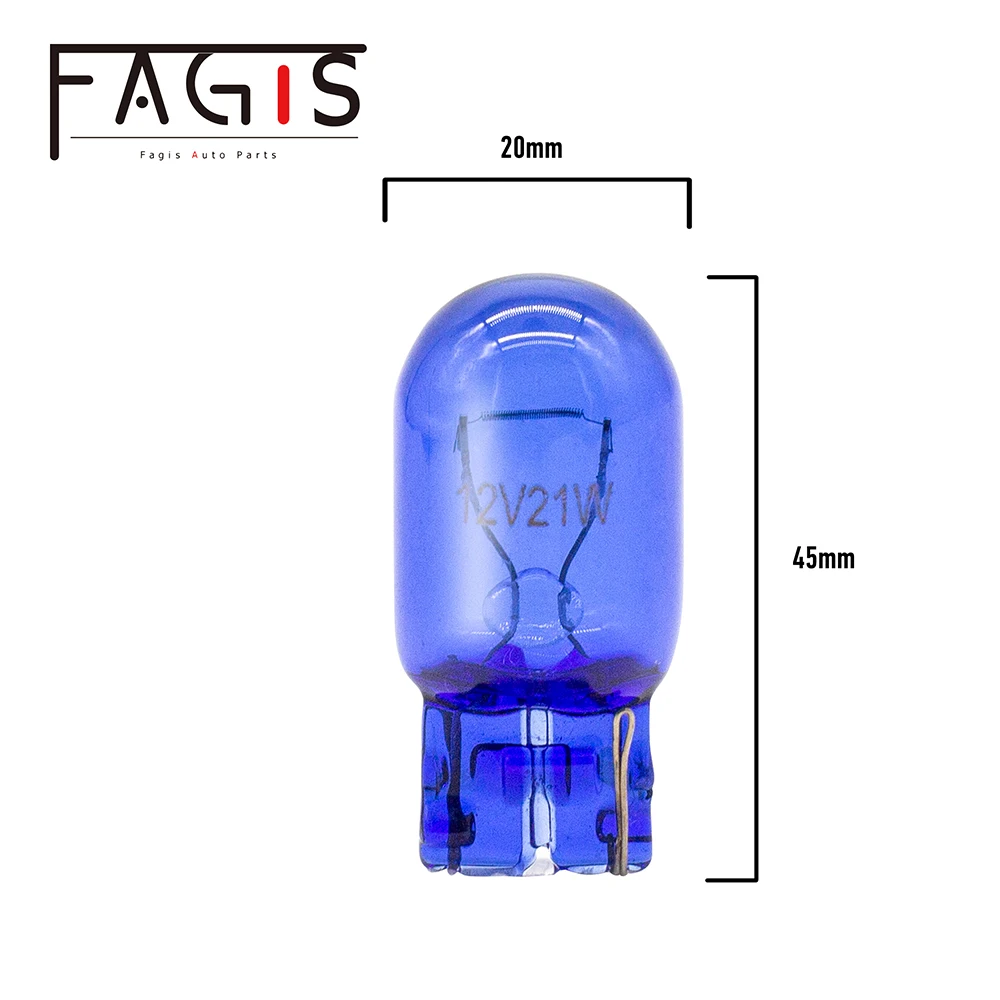 Fagis 10 Pcs 580 7440 7443 W21/5W W21W  ȭƮ T20 ڿ Ķ   12V 21W ڵ   õ 