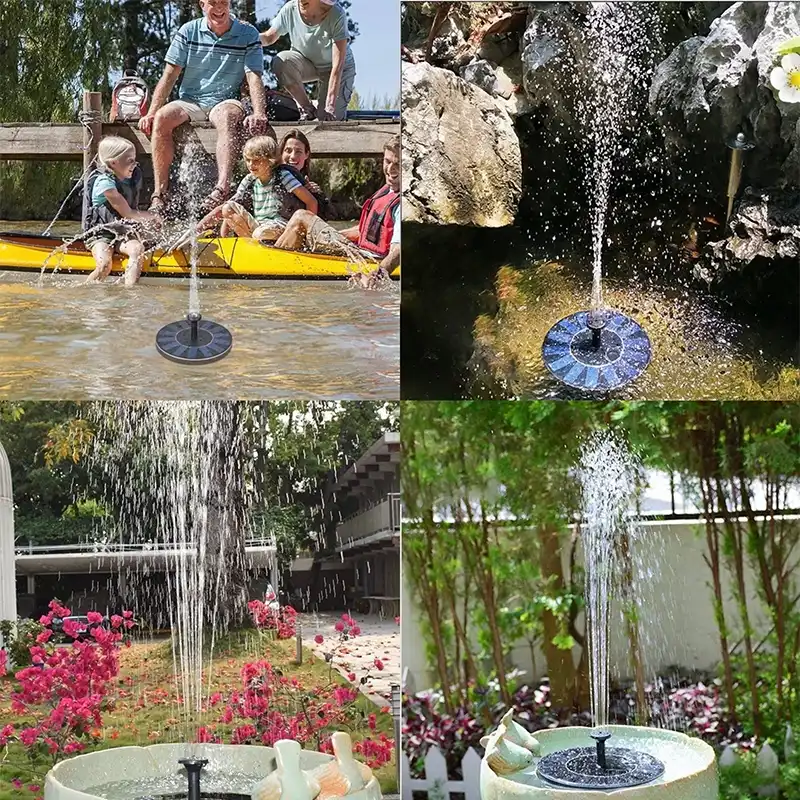Heisser Mini Solar Powered Brunnen Garten Pool Teich Solar Panel Schwimm Brunnen Garten Dekoration Wasser Brunnen Drop Verschiffen Aliexpress
