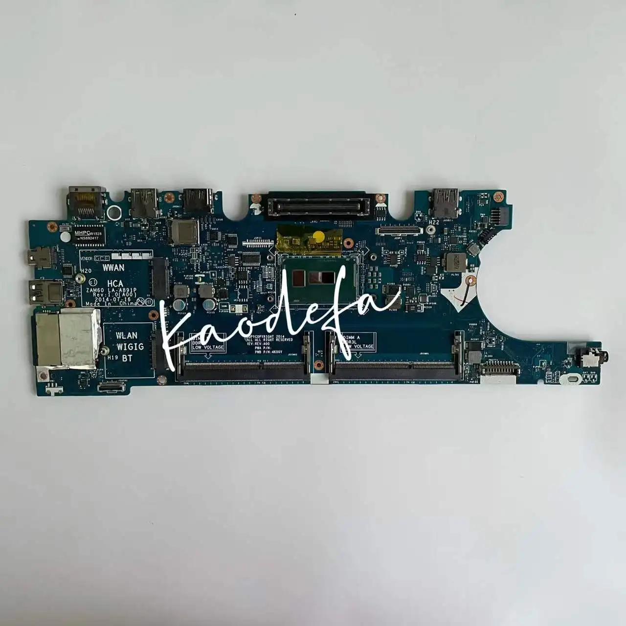 para Dell Latitude Laptop Motherboard Cpu:i35010u Sr23z Ddr3 Cn0g2ycv G2ycv C82tw Mainboard 100% Testado Zam60 E5250 La-a891p - Imagem 3