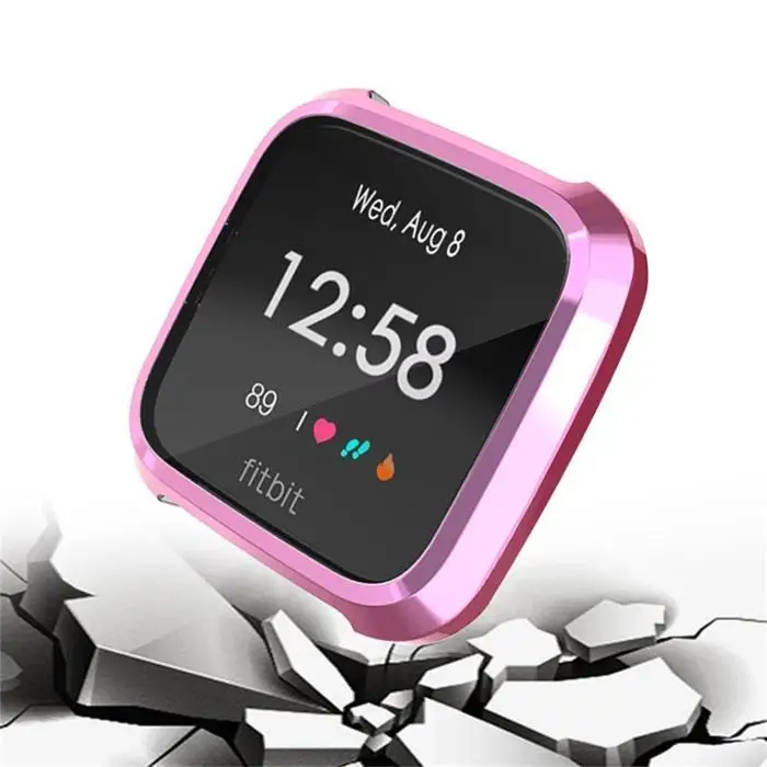 ТПУ Смарт часы защитный кожух протектор экрана для Fitbit Versa Lite