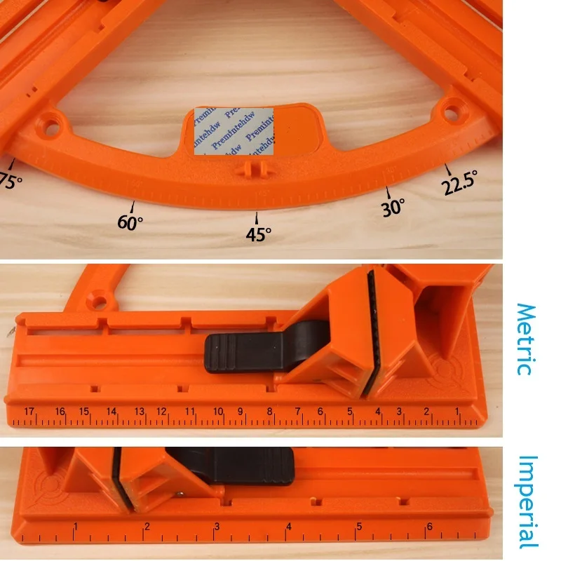 ABS пластик " Угловой зажим правый 90 градусов деревообрабатывающие столярные фоторамки аквариум зажим имперская Метрическая шкала