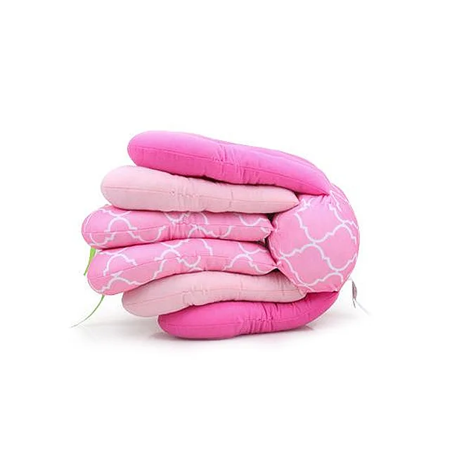 pink Подушка для грудного вскармливания, регулируемая подушка для ухода, многофункциональная подушка с изображением бабочки, удаляемый моющийся жакет - Цвет: pink