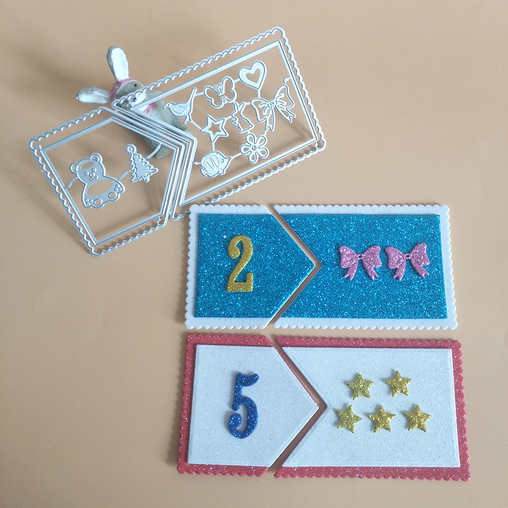 

Number Game Cards cutting dies DIY scrapbook, embossed card making, photo album decoration, handmade crafts