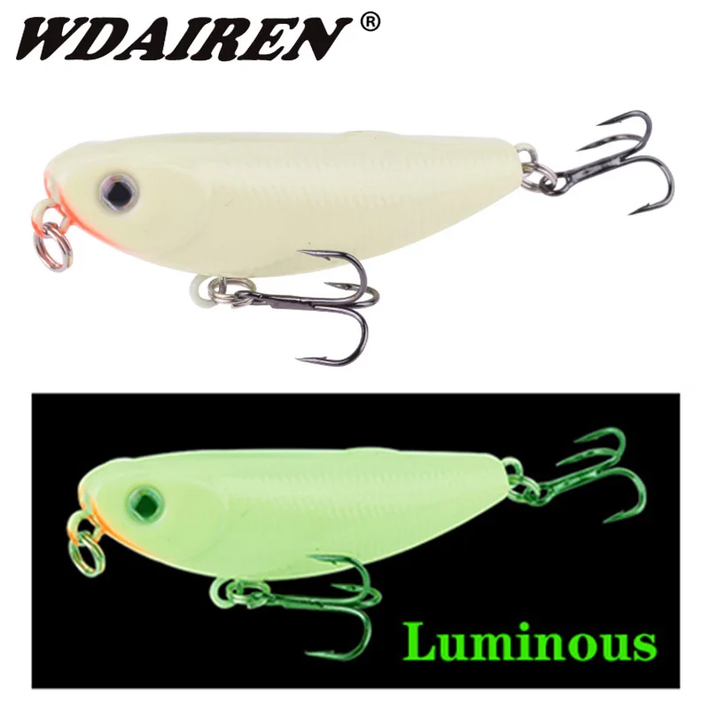 Светящиеся верхние рыболовные приманки-карандаш для воды 50 мм 5 г приманки Walk