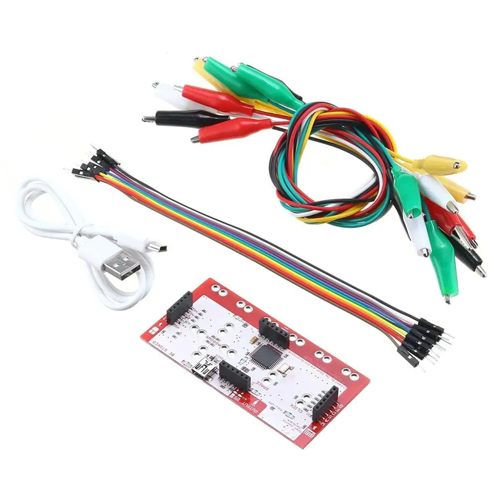 Makey Main Control Board Kit With USB Cable 9.4 cm x 4.8 cm For Makey Practical Innovate Durable Child\'s Gift