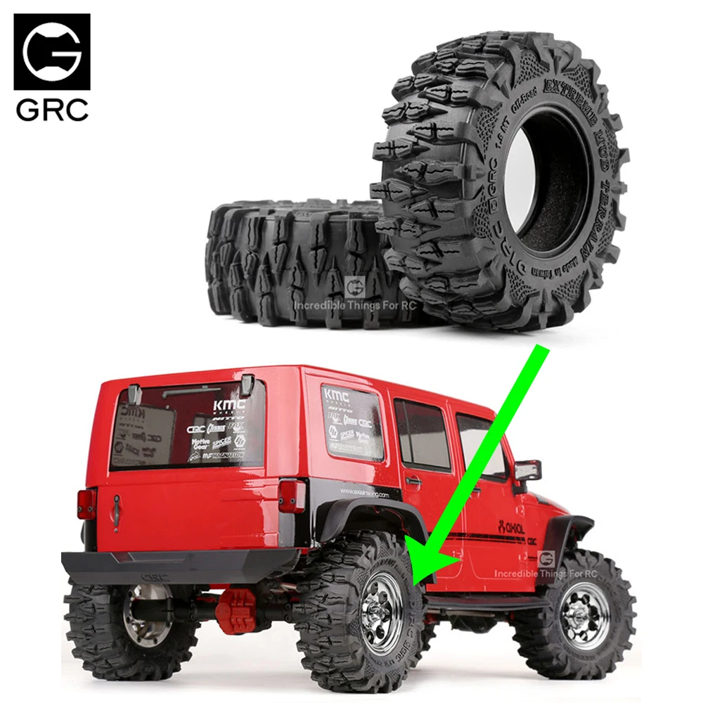 

GRC 1,9 дюймовые резиновые шины для гусеничного автомобиля Axial SCX10 III TRX4 TRX6 G63 D90 D110