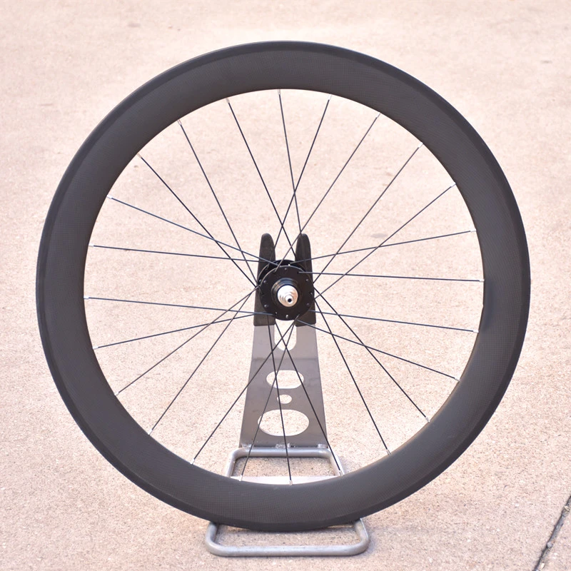 700c Fixed Gear Carbon Wheelset 60mm Clincher Single Speed Bike Track