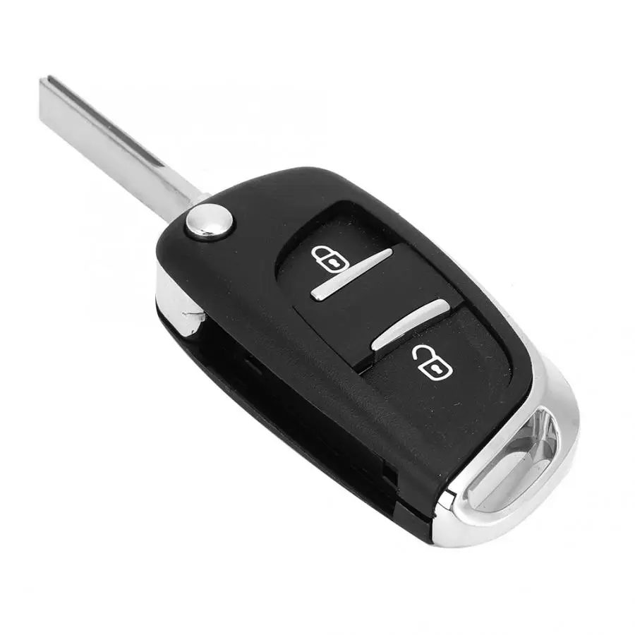 2 кнопочный ключ автомобиля корпус крышка замена аксессуар подходит для peugeot ключ управления авто аксессуары