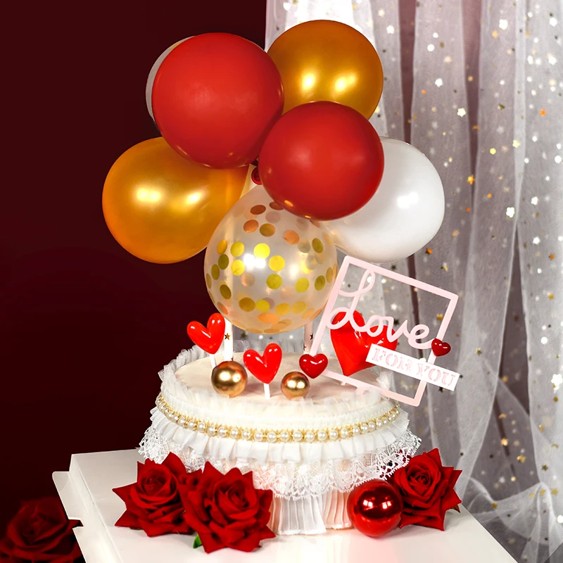 Cakelove 5 дюймовые мини воздушные шары с днем рождения для вечеринки столешница